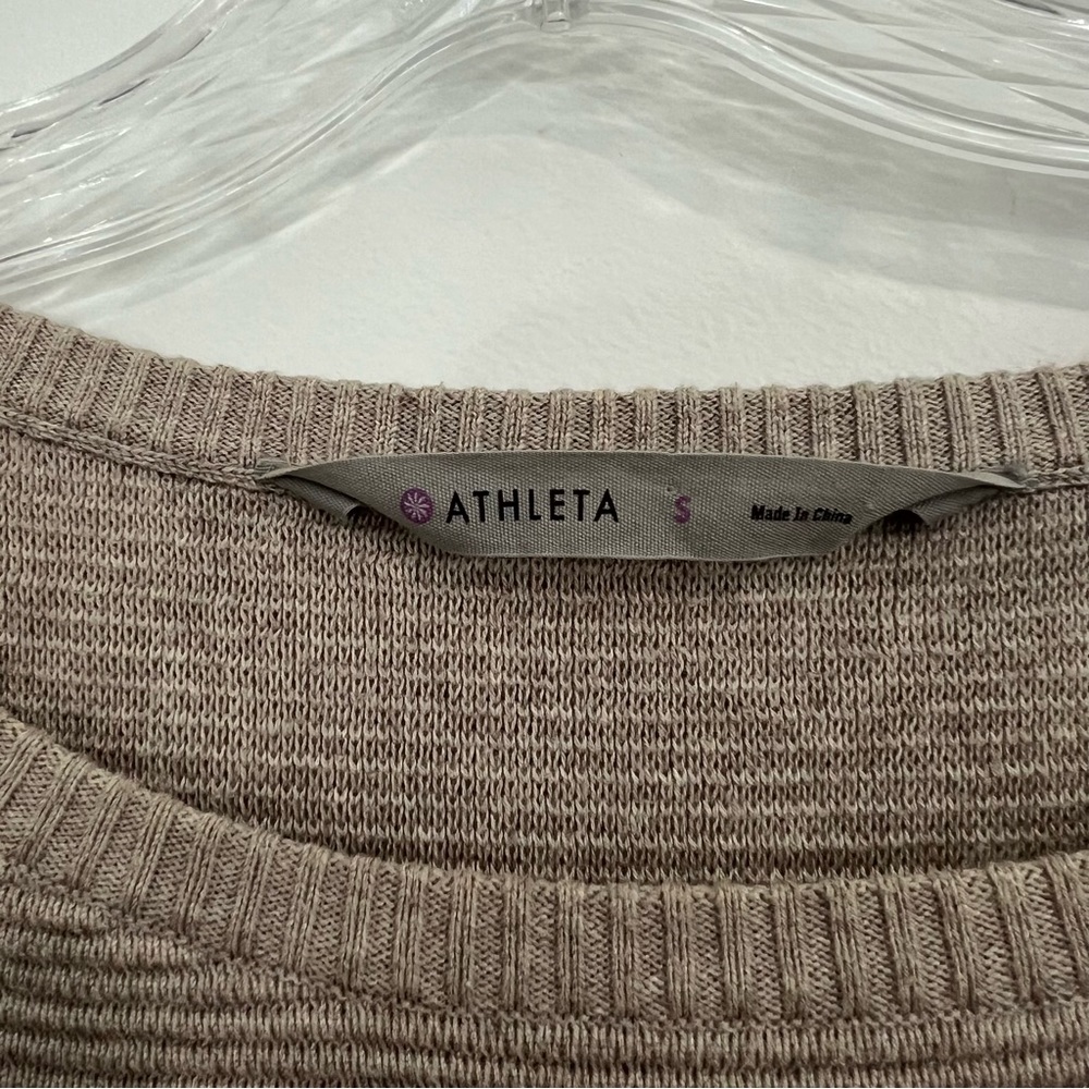 ATHLETA Aster Ribbed Knit Raglan Sweater Tunic Size Small - Picture 9 of 10